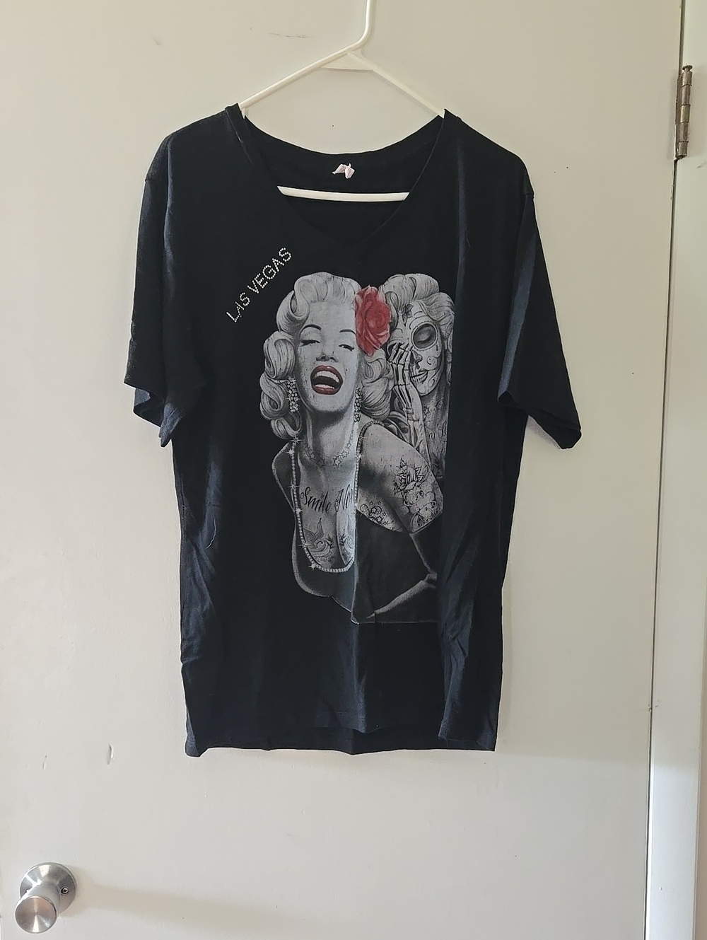 Black Graphic Marilyn Monroe Las Vegas Tee